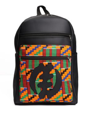 “Gye Nyame” African Authentic Leather Backpack