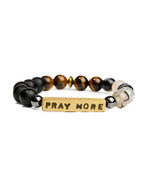 Pray More Wrist Bead